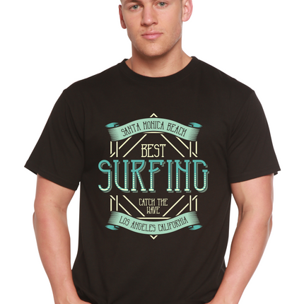 Best Surfing Men's Bamboo Viscose/Organic Cotton Short Sleeve Graphic T-Shirt