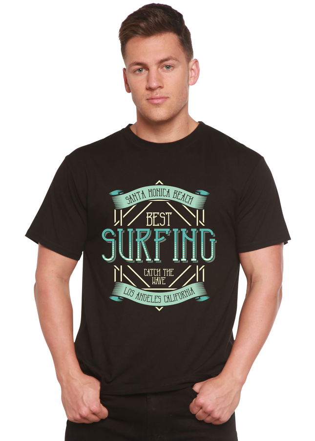Best Surfing Men's Bamboo Viscose/Organic Cotton Short Sleeve Graphic T-Shirt