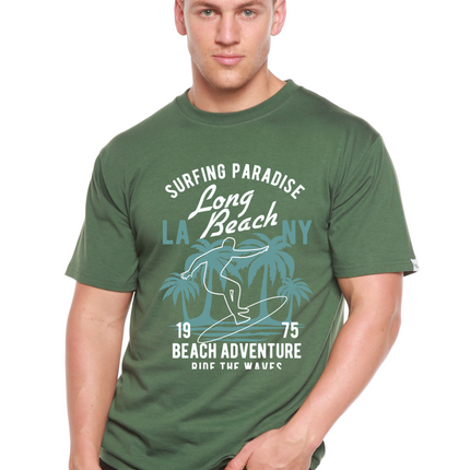 Beach Adventure Men's Bamboo Viscose/Organic Cotton Short Sleeve Graphic T-Shirt