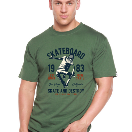 Skateboard 1983 Men's Bamboo Viscose/Organic Cotton Short Sleeve Graphic T-Shirt