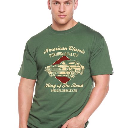 American Classic Men's Bamboo Viscose/Organic Cotton Short Sleeve Graphic T-Shirt