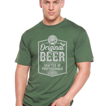Original Beer Men's Bamboo Viscose/Organic Cotton Short Sleeve Graphic T-Shirt