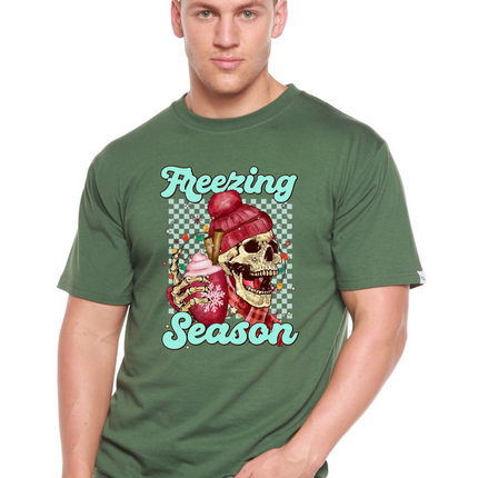 Freezing Season Unisex Bamboo Viscose/Organic Cotton Short Sleeve Graphic T-Shirt