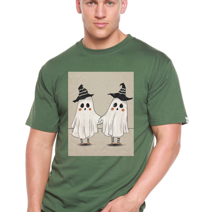 Cute Ghost Men's Bamboo Viscose/Organic Cotton Short Sleeve Graphic T-Shirt