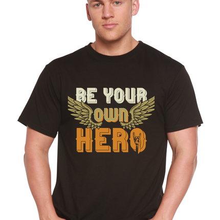 Be Your Own Hero Men's Bamboo Viscose/Organic Cotton Short Sleeve Graphic T-Shirt