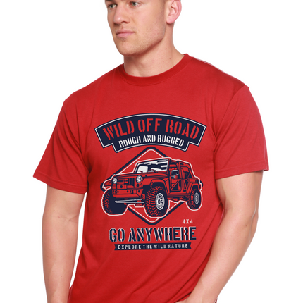 Wild Off Road Spun Bamboo® Men's Bamboo Viscose/Organic Cotton Short Sleeve Graphic T-Shirt
