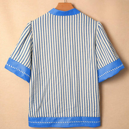 Joanna Detail Short Sleeve Blouse