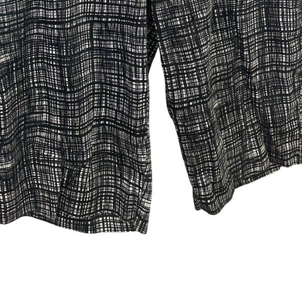 Christopher & Banks Womens Size 16 Stretch Cotton Skimmer Plaid Shorts