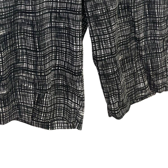 Christopher & Banks Womens Size 16 Stretch Cotton Skimmer Plaid Shorts