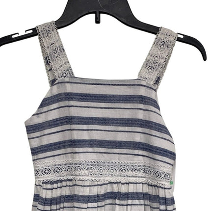 New Speechless Kids Girls Size 8 Sailing Santori Striped Lined Fit Flare Dress