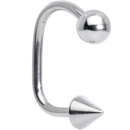 14G 1/2 Surgical Steel Ball Cone Lippy Loop Labret