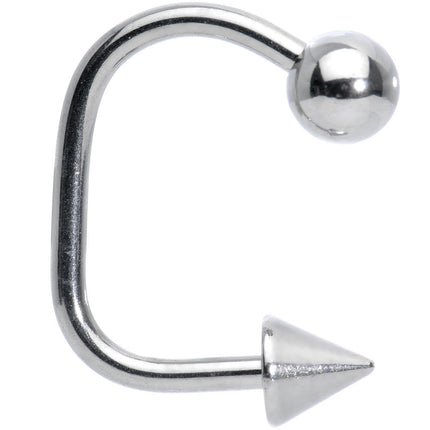 14G 1/2 Surgical Steel Ball Cone Lippy Loop Labret