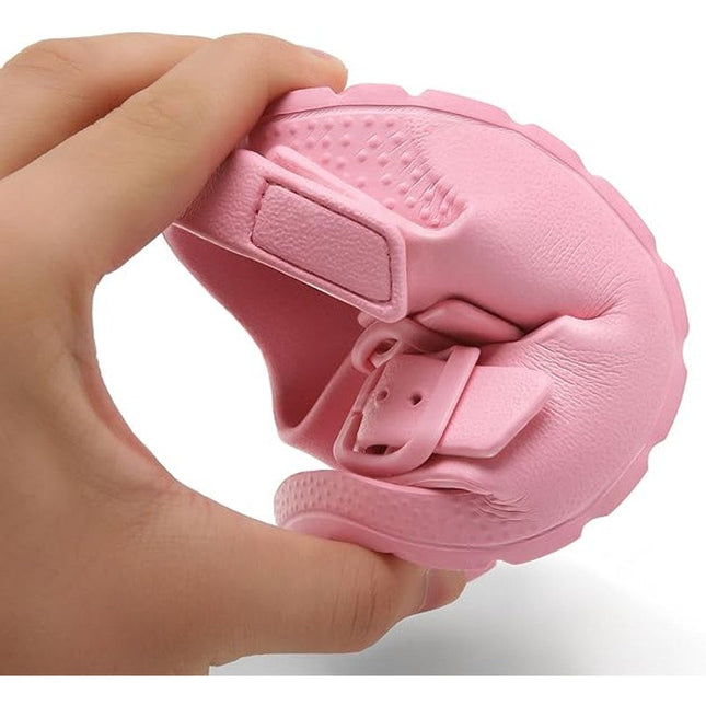 Inminpin Toddler Girls Size 8 Pink Sandal Buckle Sandel Open Round Toe Shoes