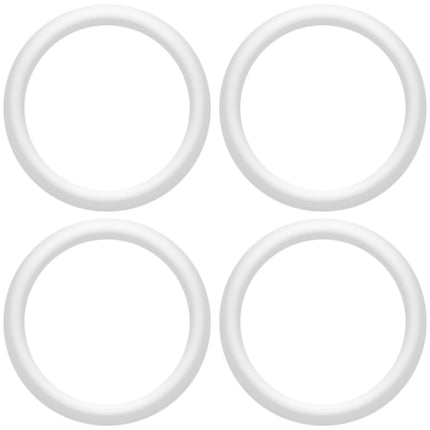 5/8 Clear Rubber O-Ring 4-Pack
