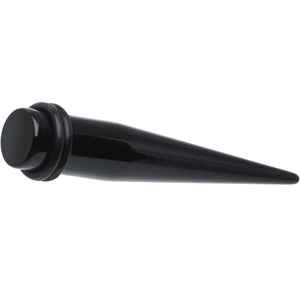 00G to 1 inch 18 Piece Black Acrylic Ear Stretching Taper Kit