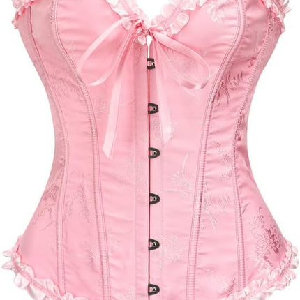 Corset Tops for Women,Lace Bustier Corset Lingerie top,Renaissance Overbust Corset Push Up Bodysuit