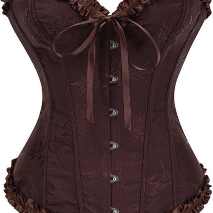 Corset Tops for Women,Lace Bustier Corset Lingerie top,Renaissance Overbust Corset Push Up Bodysuit