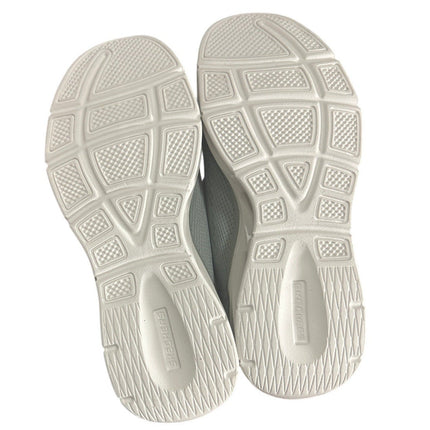 New In Box Skechers Womens Size 6 Gray Mesh Hands Free SwiftFit Slide In Shoes