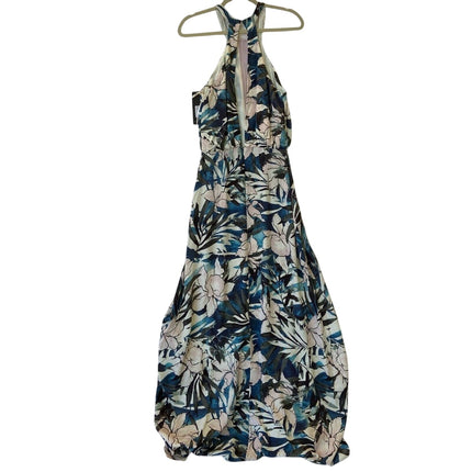 New NWT Stylestalker Womens Small Hawaiian Sunset Floral Lace Front Maxi Dress