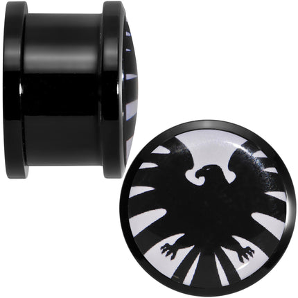 5/8 Licensed Hawkeye Logo Acrylic Screw Fit Plugs Set