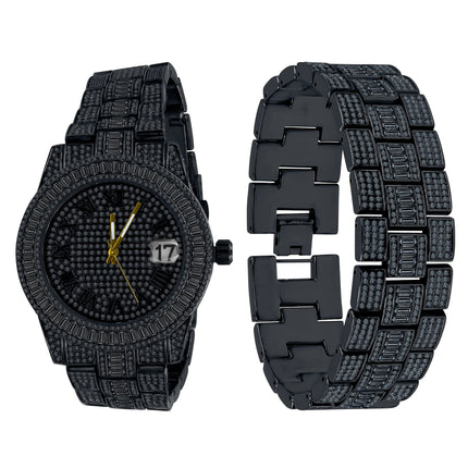 OYSTER CRYSTAL STONES WATCH SET | 530753