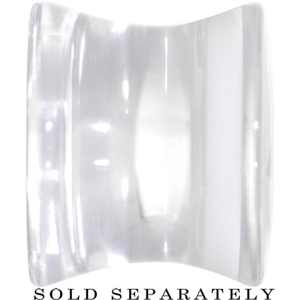 Clear White Acrylic Wish on a Star Saddle Plug 2G to 20mm