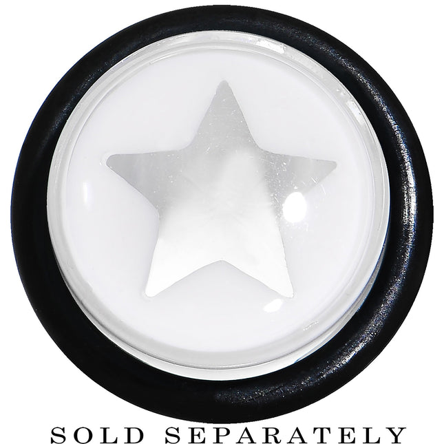 1/2 Clear White Acrylic Wish on a Star Taper