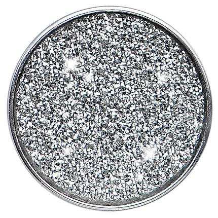 4G Stainless Steel Silver Sugar Glitter Screw Fit Plug