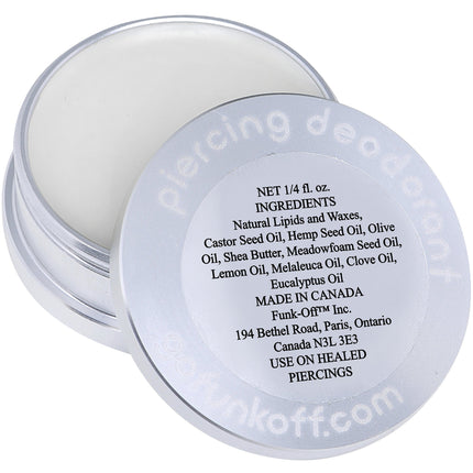 Clear Gem Silver Funk-Off Piercing Deodorant