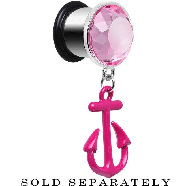 1/2 Pink Dangling Anchor Steel Plug