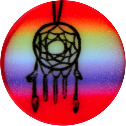 2G Rainbow Acrylic Groovy Dreamcatcher Single Flare Plug