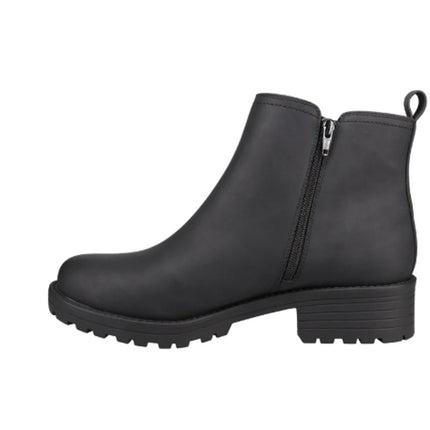 New In Box Buffalo Womens Size 7.5 Black Water Repellant Faux Leather Anna Boots