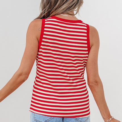 Monica Ribbed Knit Tank Top