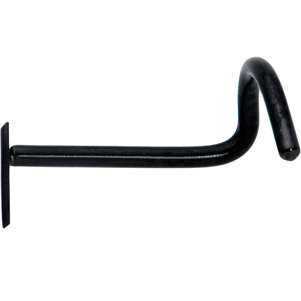 Black Anodized Titanium Heart Nose Ring