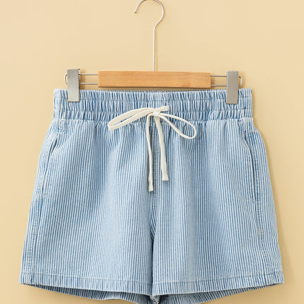 Honey Elastic Waist Casual Shorts