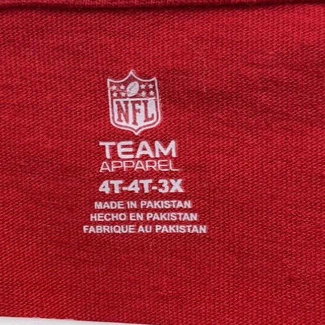 New York Giants Football NFL Girls 4T Long Sleeve PolyCotton Tee Shirt