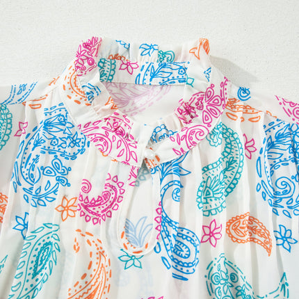 Lilyana Keyhole Puff Sleeve Blouse