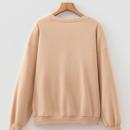 Giuliana Graphic Drop Shoulder Sweatshirt