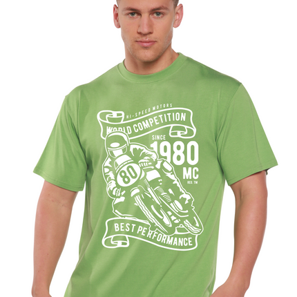 World Competition Men's Bamboo Viscose/Organic Cotton Short Sleeve Graphic Graphic T-Shirt