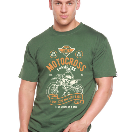 Motocross Champions Men's Bamboo Viscose/Organic Cotton Short Sleeve Graphic T-Shirt