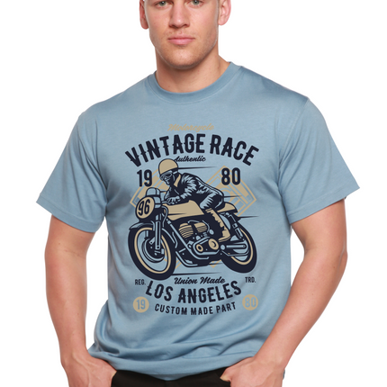 Vintage Race Spun Bamboo® Men's Bamboo Viscose/Organic Cotton Short Sleeve Graphic T-Shirt