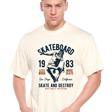 Skateboard 1983 Men's Bamboo Viscose/Organic Cotton Short Sleeve Graphic T-Shirt