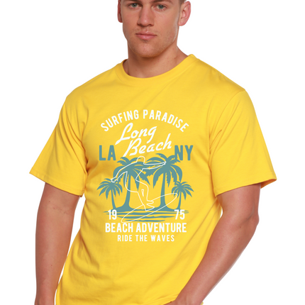 Beach Adventure Men's Bamboo Viscose/Organic Cotton Short Sleeve Graphic T-Shirt