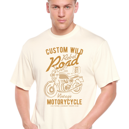 Custom Wild Men's Bamboo Viscose/Organic Cotton Short Sleeve Graphic T-Shirt