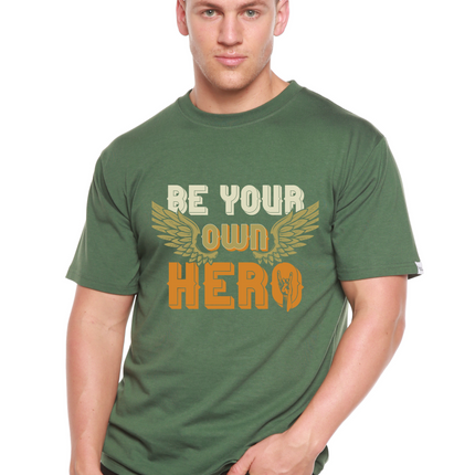 Be Your Own Hero Men's Bamboo Viscose/Organic Cotton Short Sleeve Graphic T-Shirt