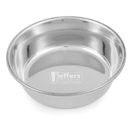 Jeffers Heavy Weight Stainless Steel Pet Bowls – Durable Pet Food & Water Dish, Chew-Resistant, Dishwasher Safe
