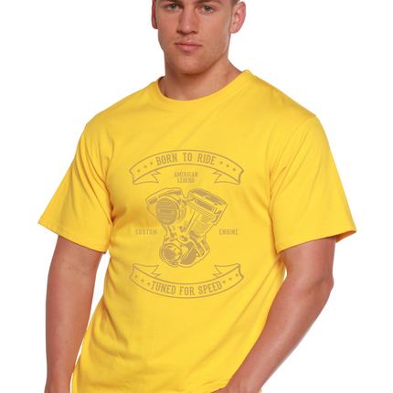 Born To Ride Men's Bamboo Viscose/Organic Cotton Short Sleeve Graphic T-Shirt