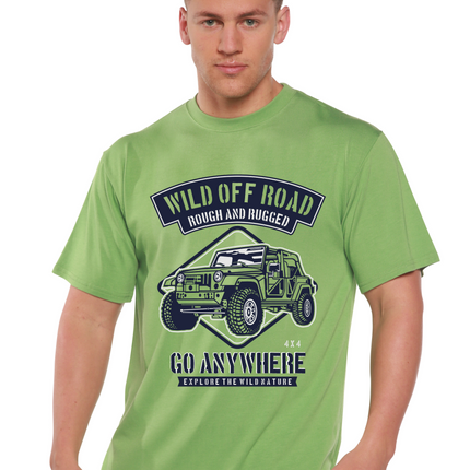 Wild Off Road Spun Bamboo® Men's Bamboo Viscose/Organic Cotton Short Sleeve Graphic T-Shirt