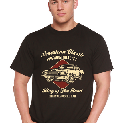 American Classic Men's Bamboo Viscose/Organic Cotton Short Sleeve Graphic T-Shirt