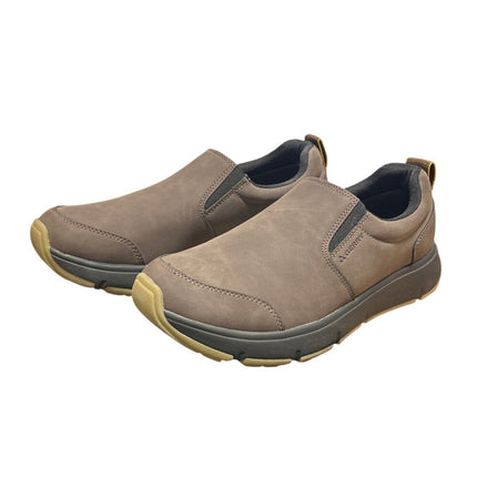 New In Box Gerry Mens Size 13 Brown Faux Leather Slide On Moc II Sneakers Shoes